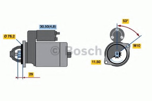 0001107423 Bosch Стартер