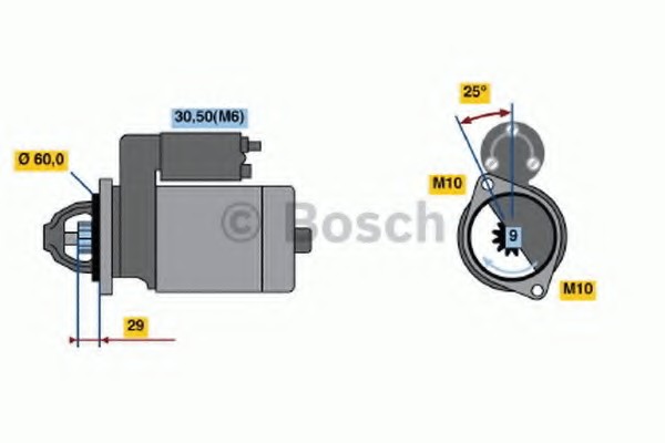 0001115005 Bosch Стартер