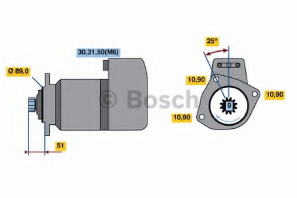 0001416080 Bosch Стартер
