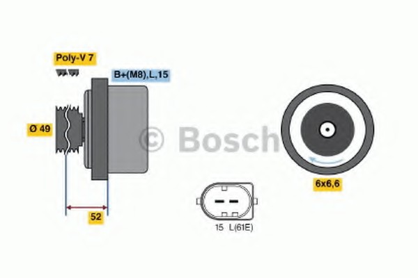 01220AA1J0 Bosch Генератор