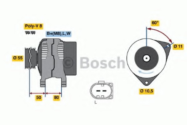 0124325052 Bosch Генератор