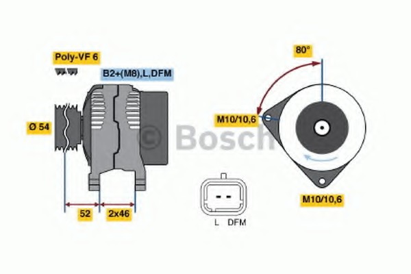 0124525035 Bosch Генератор