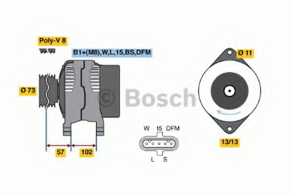 0124655019 Bosch Генератор