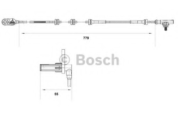 0265007633 Bosch Датчик ABS